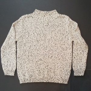 Talbots  White Black Sweater Size Small